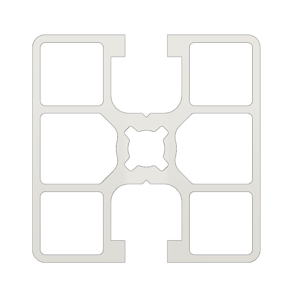 10-4545S2I-0-36IN MODULAR SOLUTIONS EXTRUDED PROFILE<br>45MM X 45MM 2GG SMOOTH SIDES INLINE, CUT TO THE LENGTH OF 36 INCH